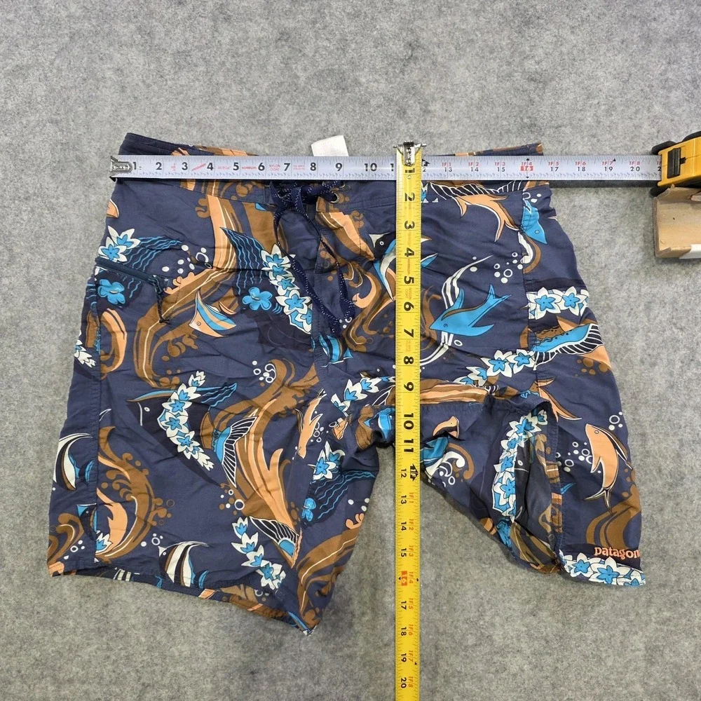 Patagonia Swim Trunks Mens‎ 32 Multicolor Tropical Fish Hawaiian Board Shorts
